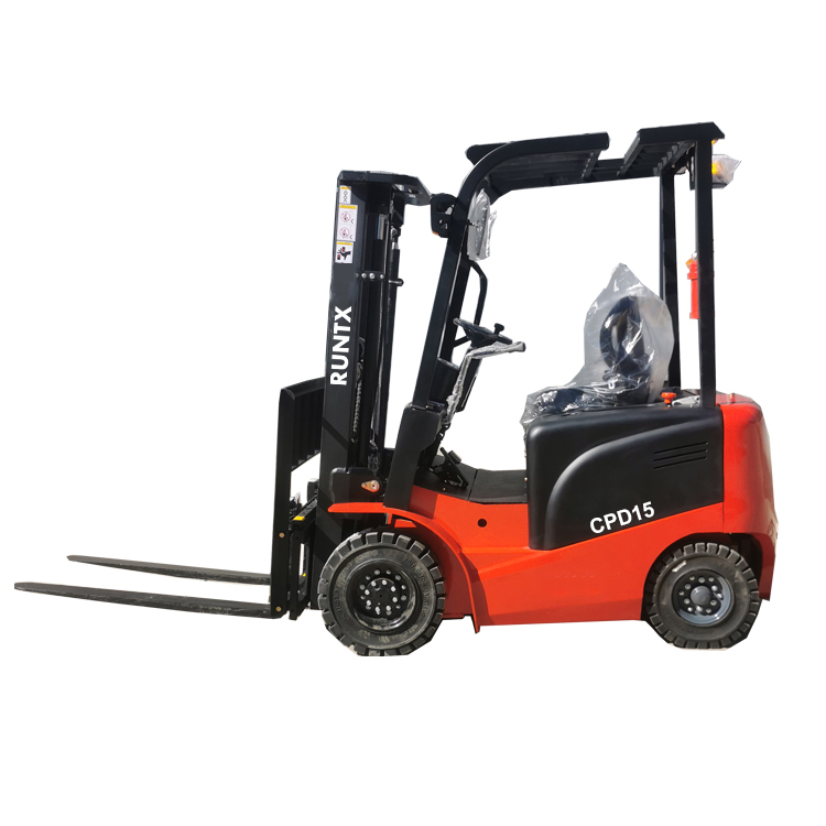 1.5-ton electric forklift with red color