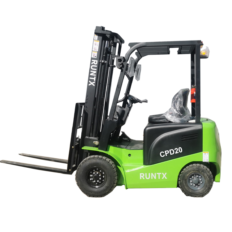 2 ton electric forklift green color