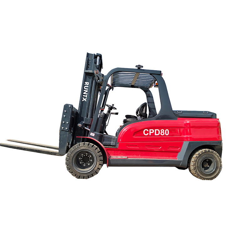 8 ton electric forklift with red color